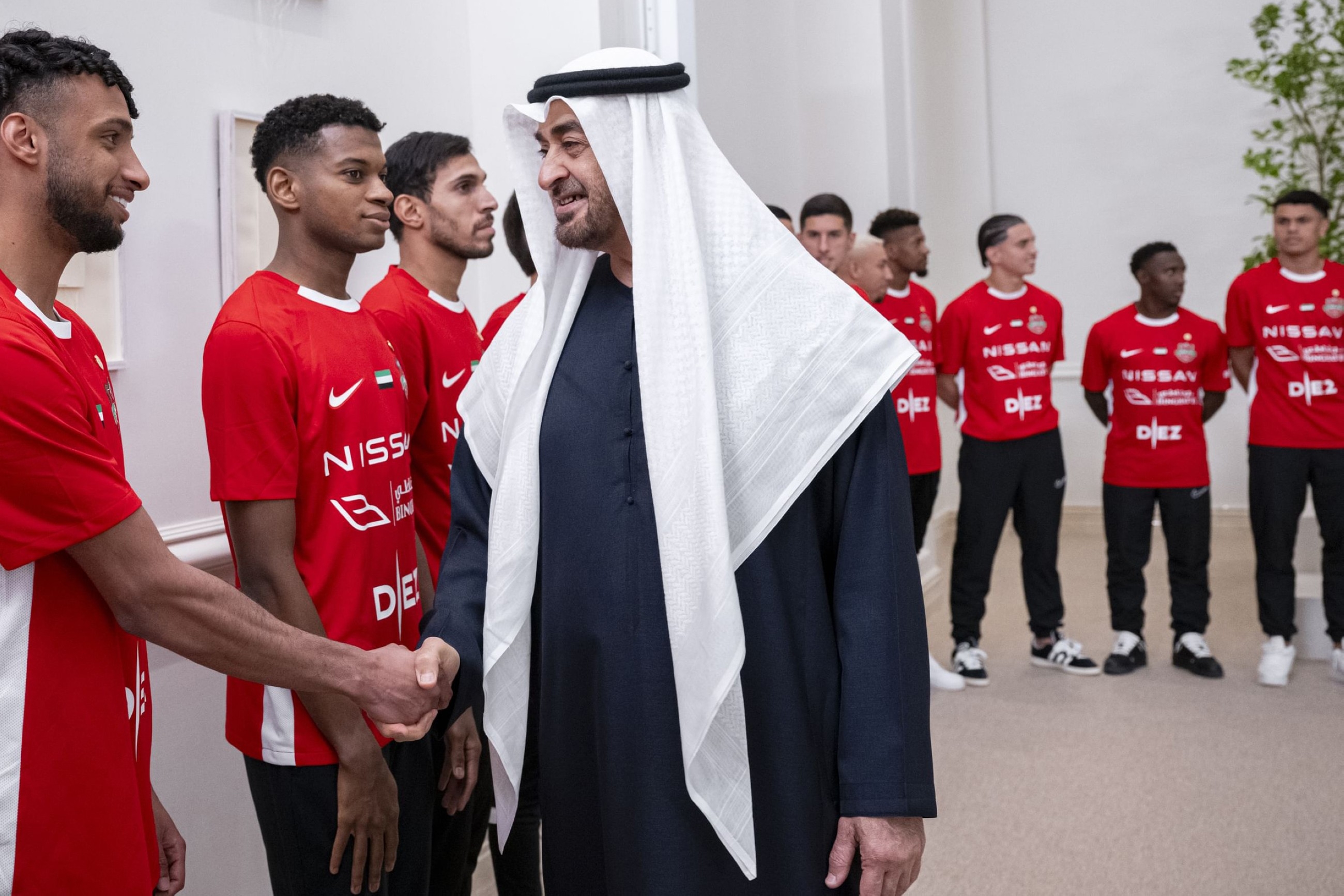 UAE President receives Shabab Al Ahli team following title-winning season