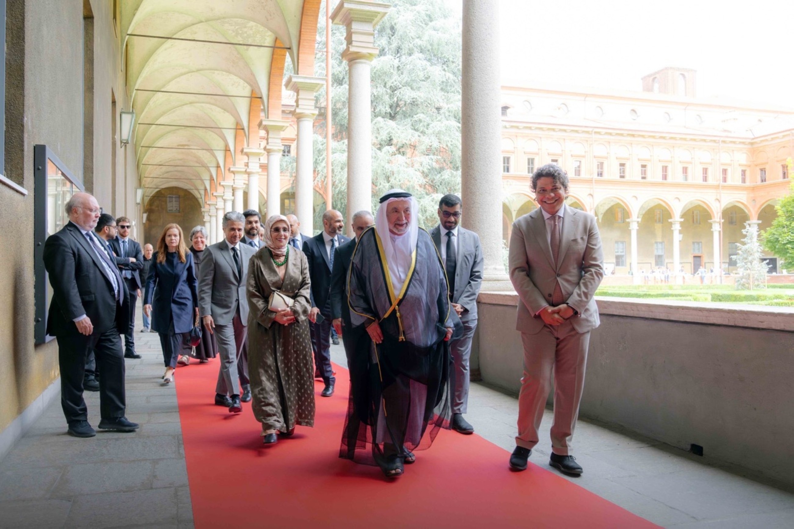Sultan visits Milan's Catholic University of the Sacred Heart