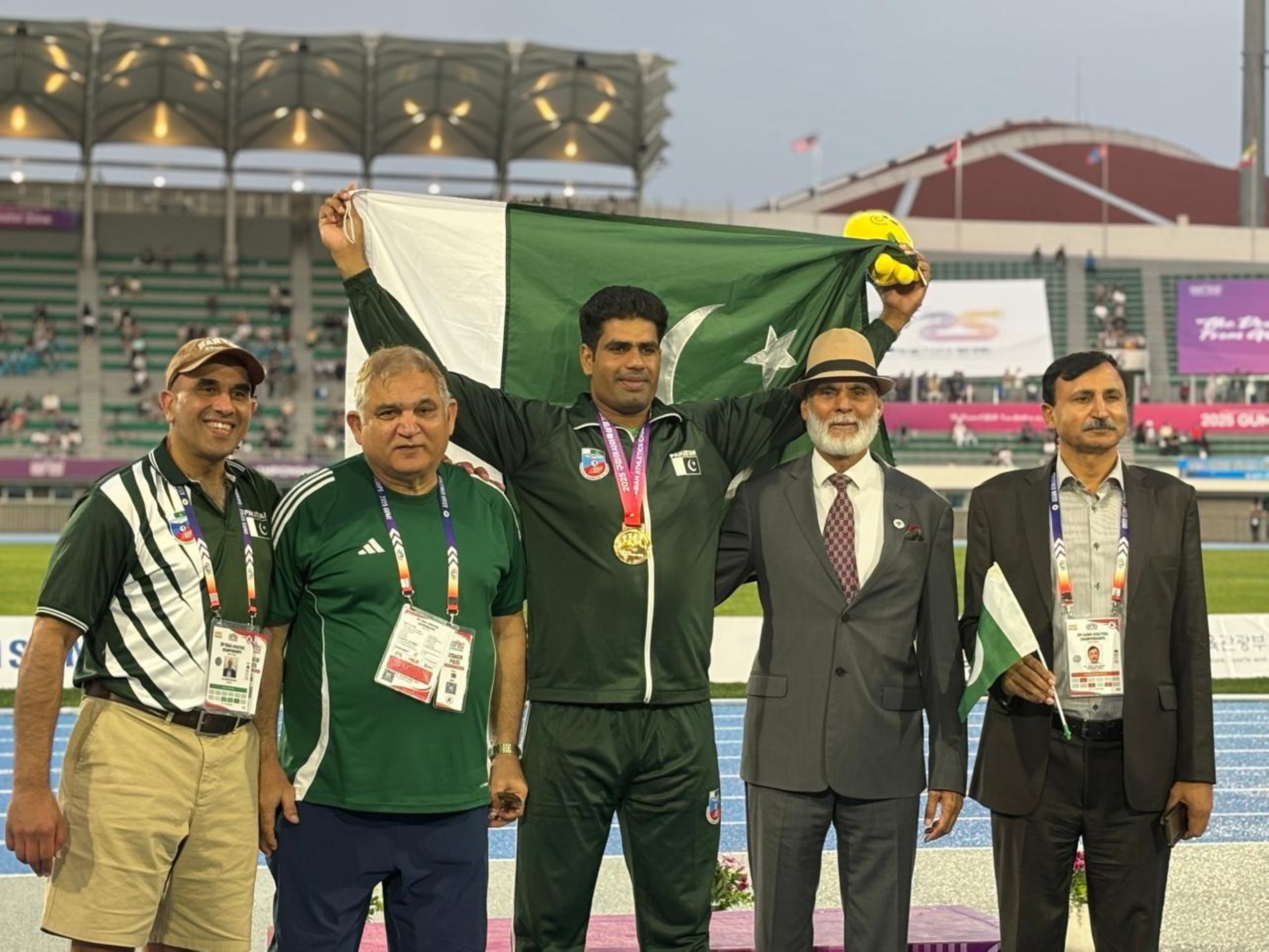Pakistan's Arshad Nadeem clinches javelin gold at Asian Athletics Championship