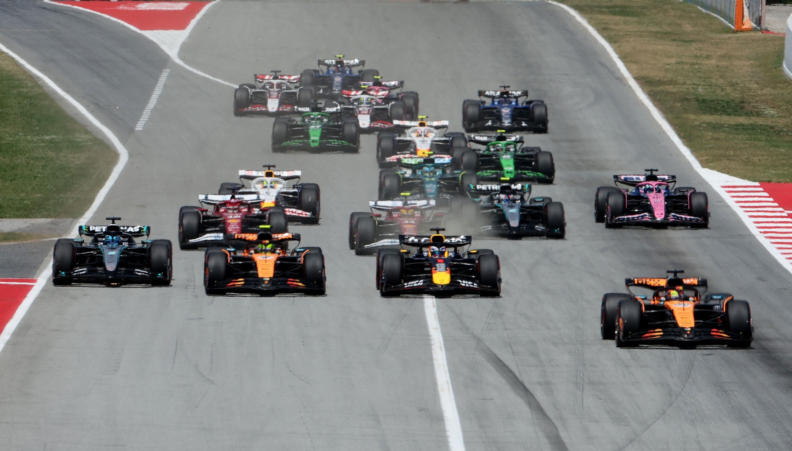 Russell clash should not have happened, says Verstappen