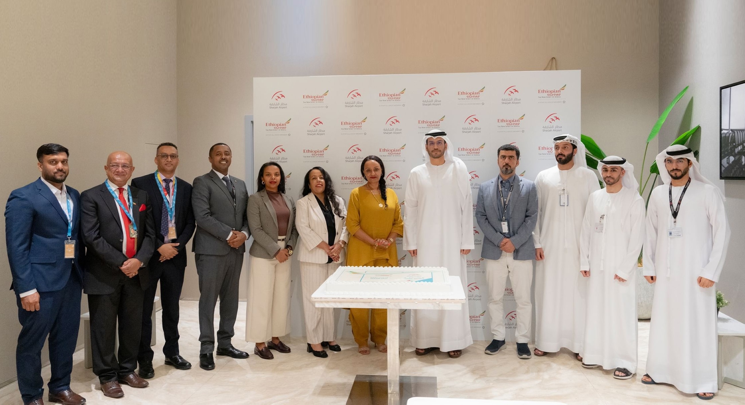 Sharjah Airport welcomes first Ethiopian Airlines flight
