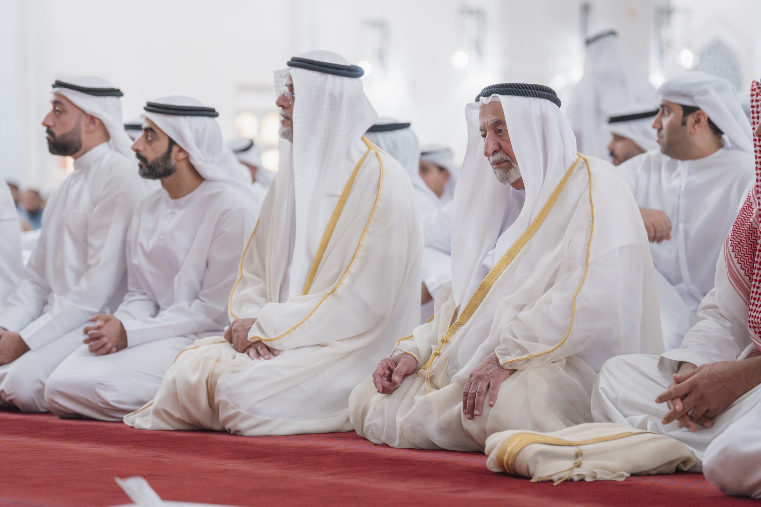 Sheikh Sultan performs Eid Al Adha prayer at Sharjah Mosque