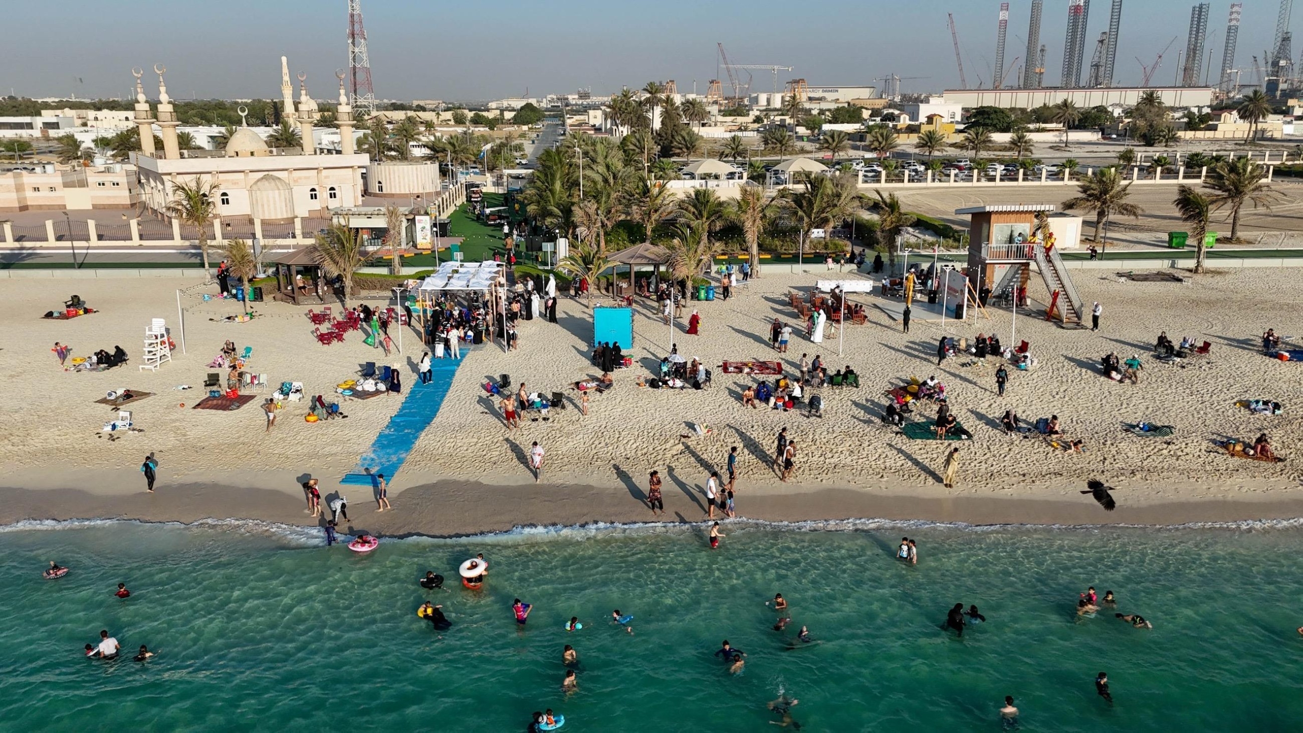 Hamriyah beach, Al Jada welcome hundreds on Eid