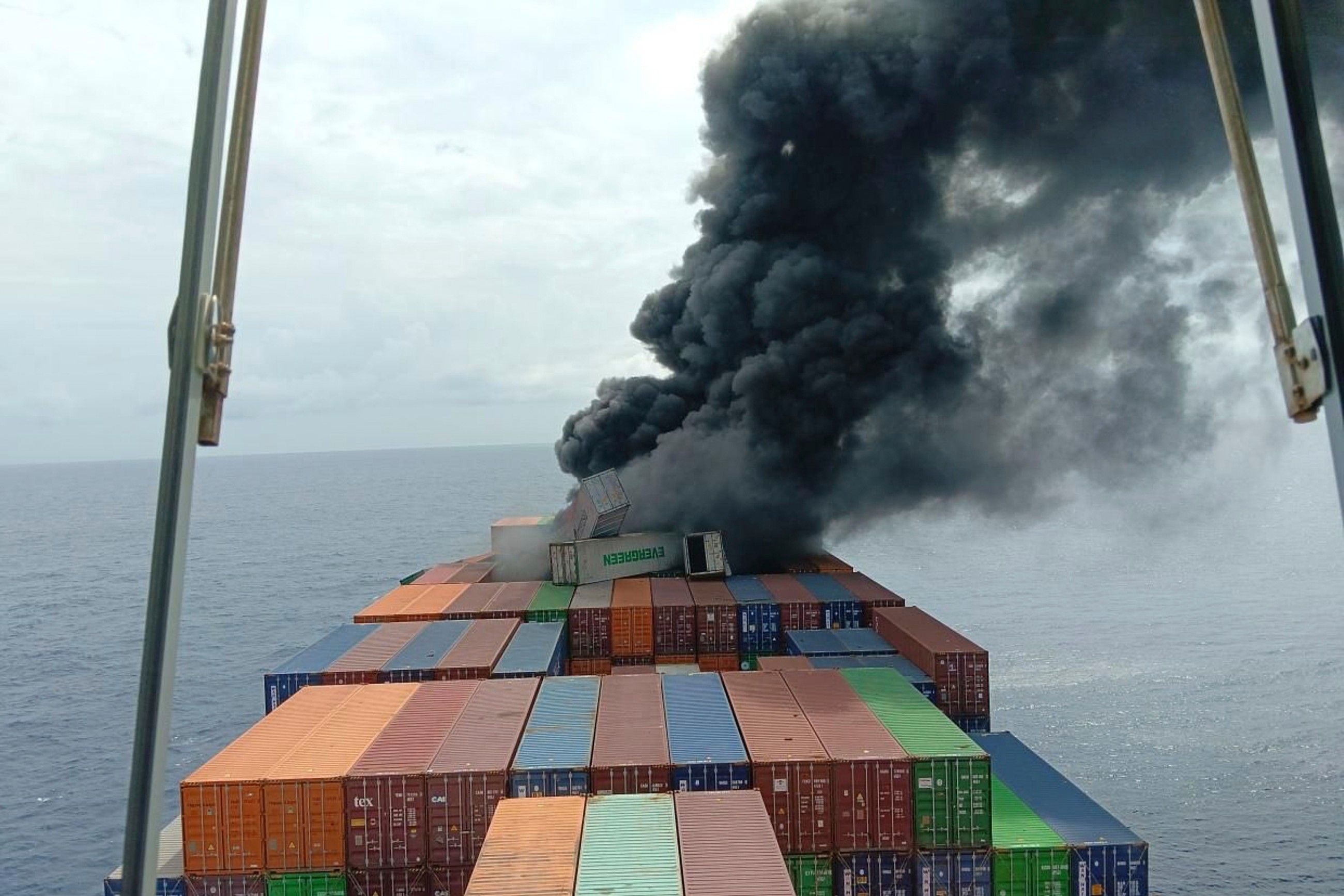 Explosions, fires on cargo ship off India's Kerala coast