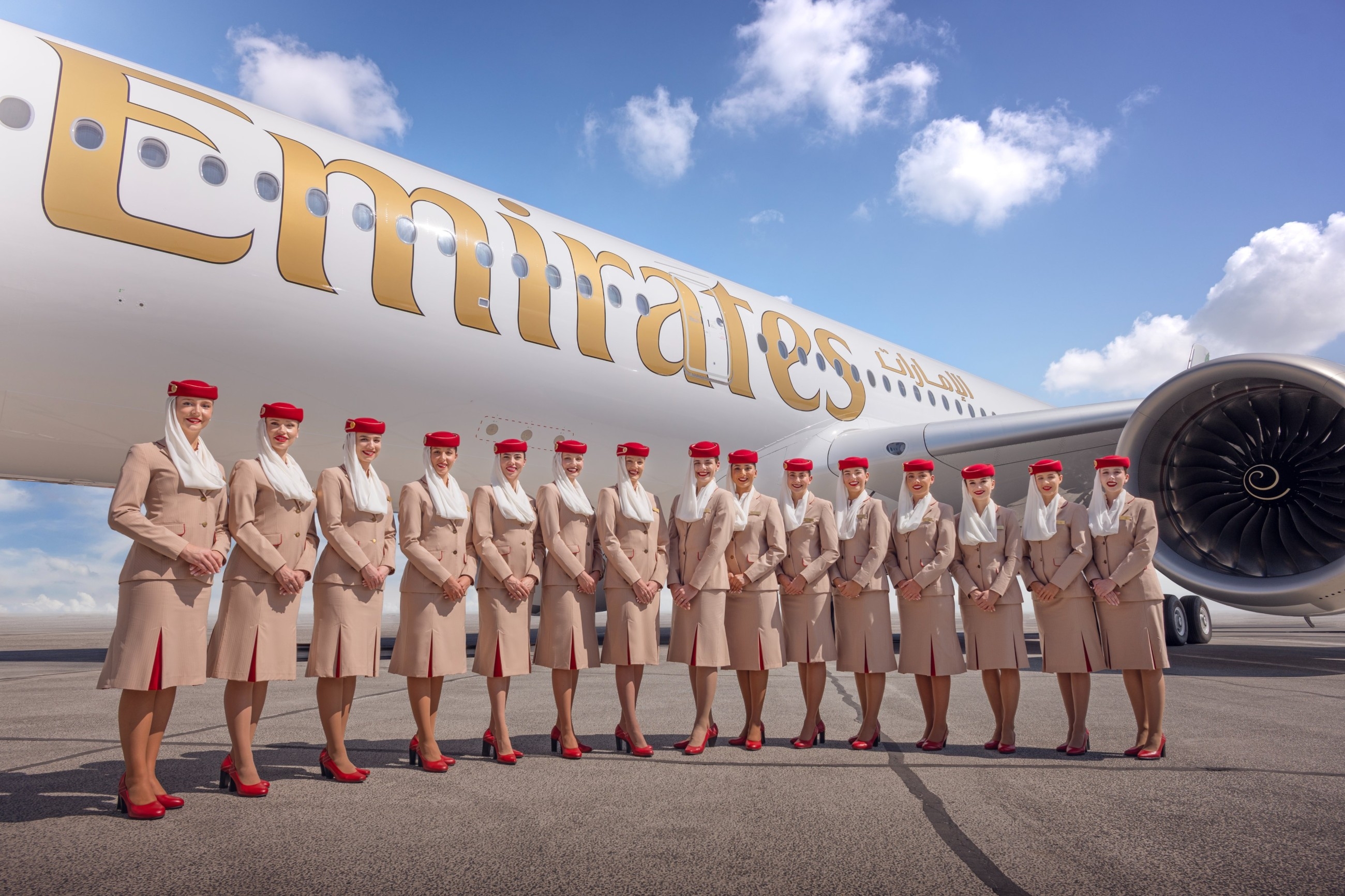 Emirates A350 makes its debut at the 2025 Paris Airshow