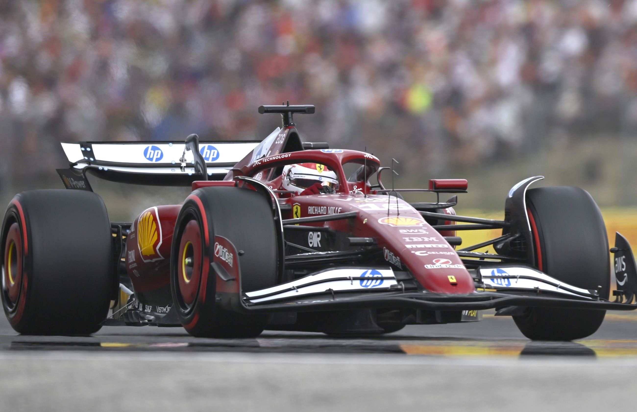 Leclerc ends Ferrari barren run with stunning pole ahead of McLaren