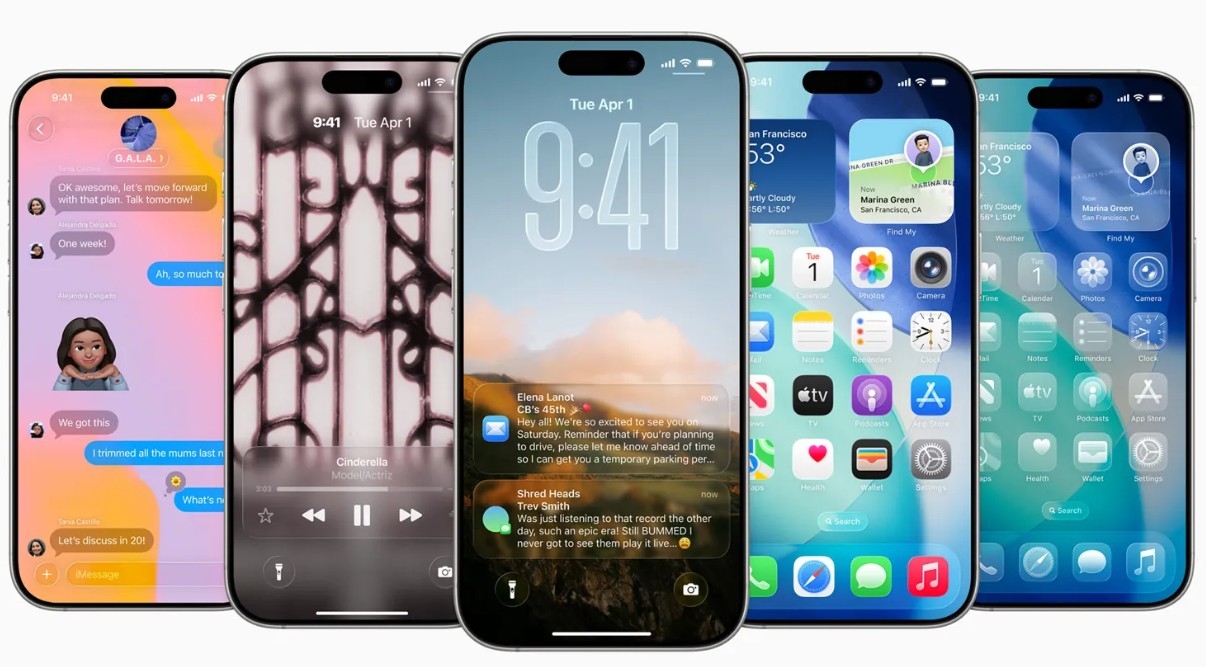 أبل تكشف عن iOS 26 بتصميم جديد وذكاء اصطناعي متقدم