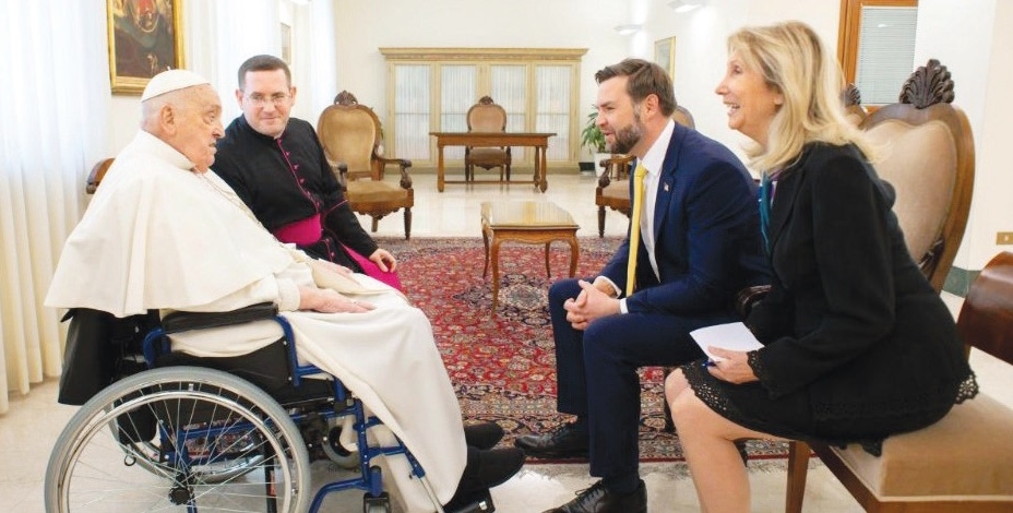 US vice president meets Pope Francis, Vatican officials