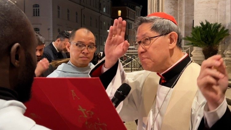 Rosary in memory of Pope Francis led by Cardinal Tagle