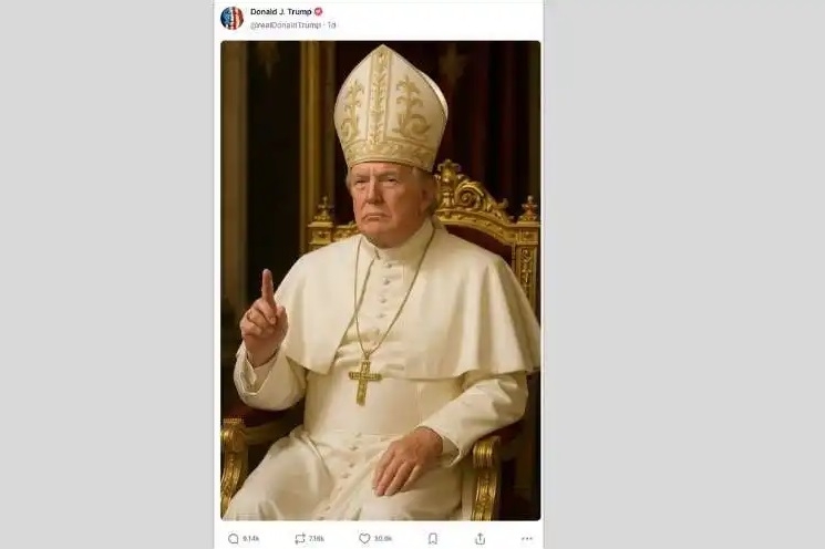 Trump's pope image brings condemnation from some; others call it a jest