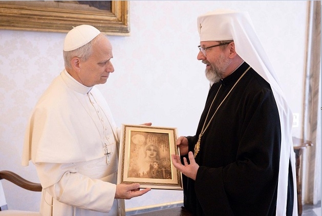 Pope Leo XIV meets with head of Ukrainian Greek Catholic Church