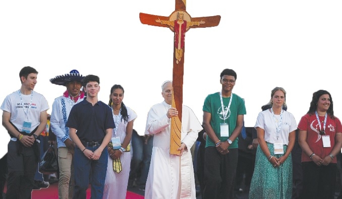 One million youth One energetic Pope