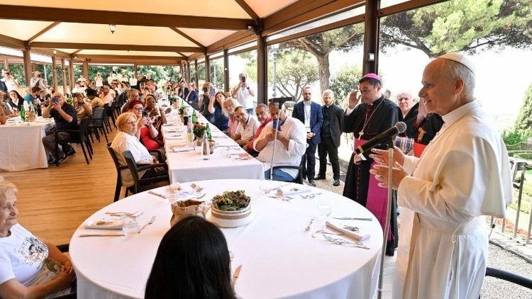 Pope at lunch with the poor: We are God's most beautiful creation