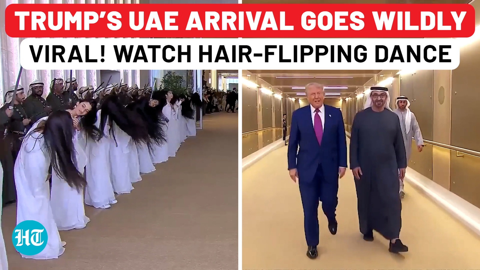 Trump's another speechless moment? Hair-flipping dance goes viral as POTUS arrives in UAE