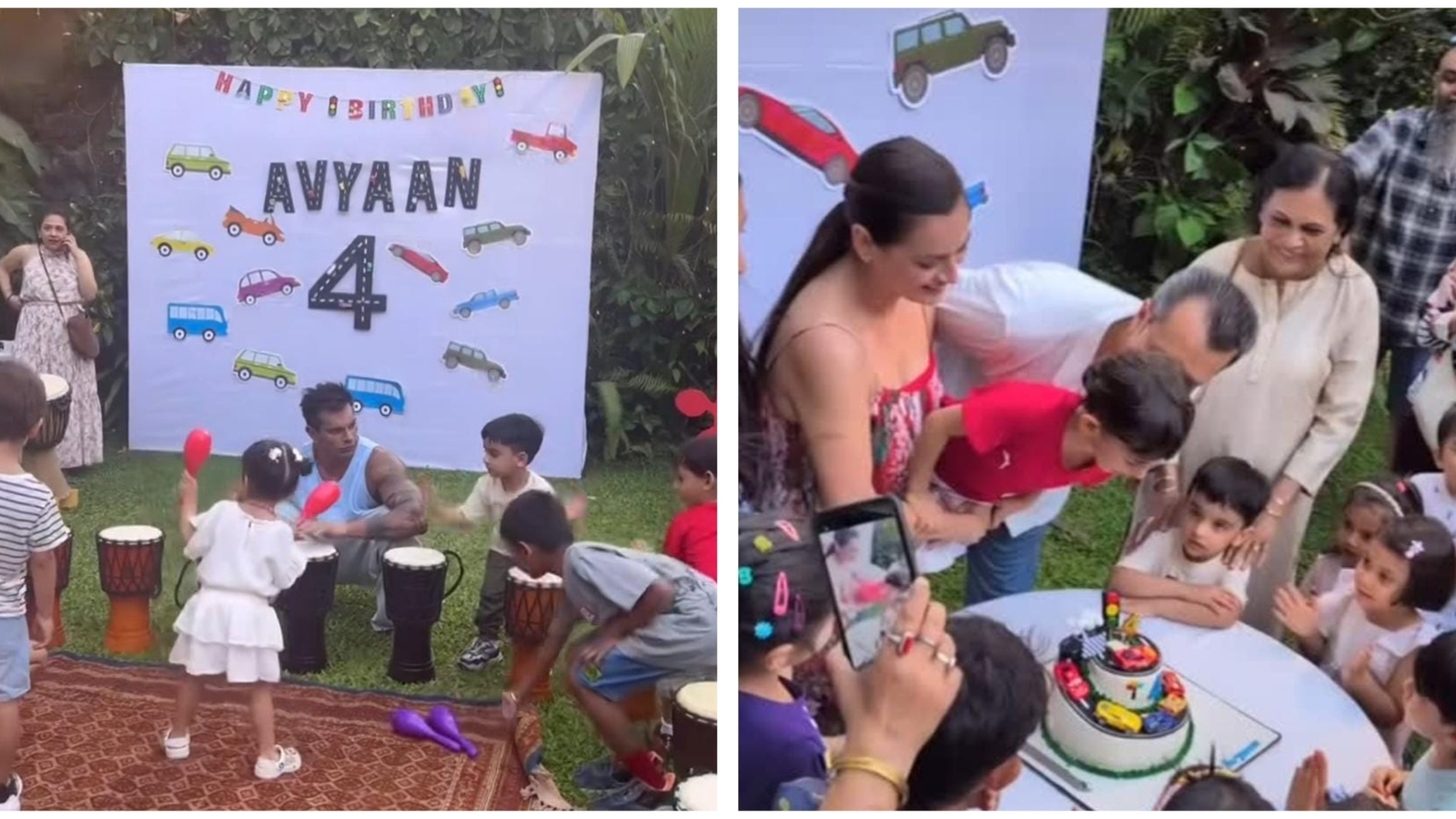 Dia Mirza's son Avyaan celebrates birthday with Bipasha Basu, Neha Dhupia, Shreya Ghoshal's kids. Pics