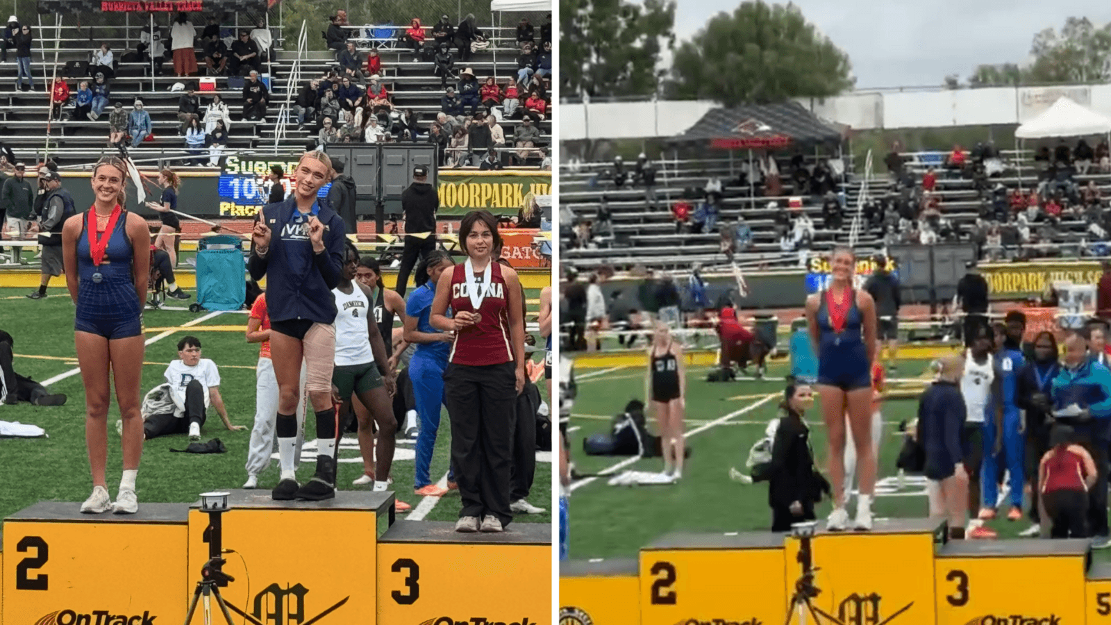 California teen poses in first place after losing to trans athlete, sparking ‘true winner' debate