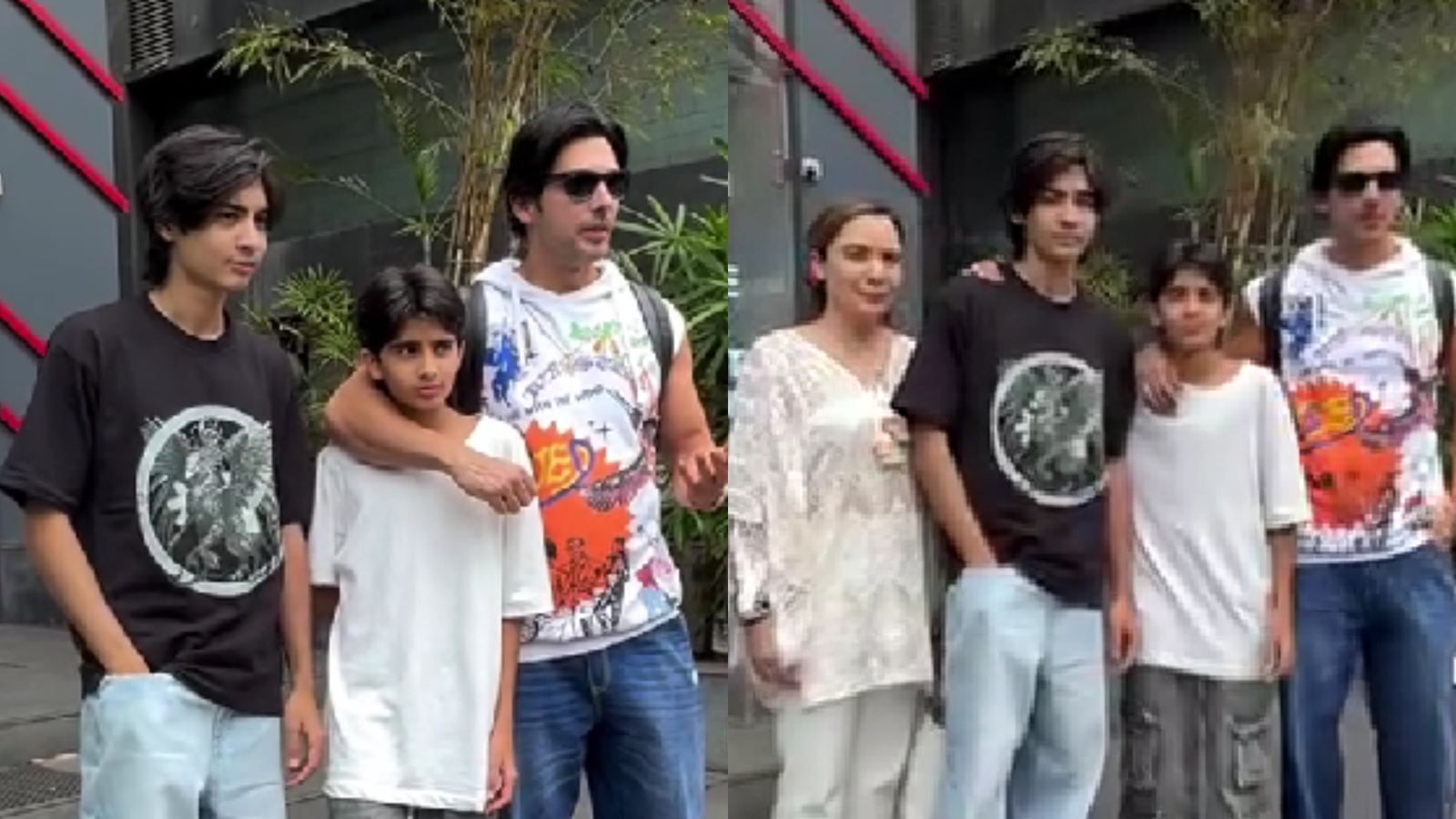 Zayed Khan gives Main Hoon Na vibes as he steps out with his wife and kids in Mumbai. Watch