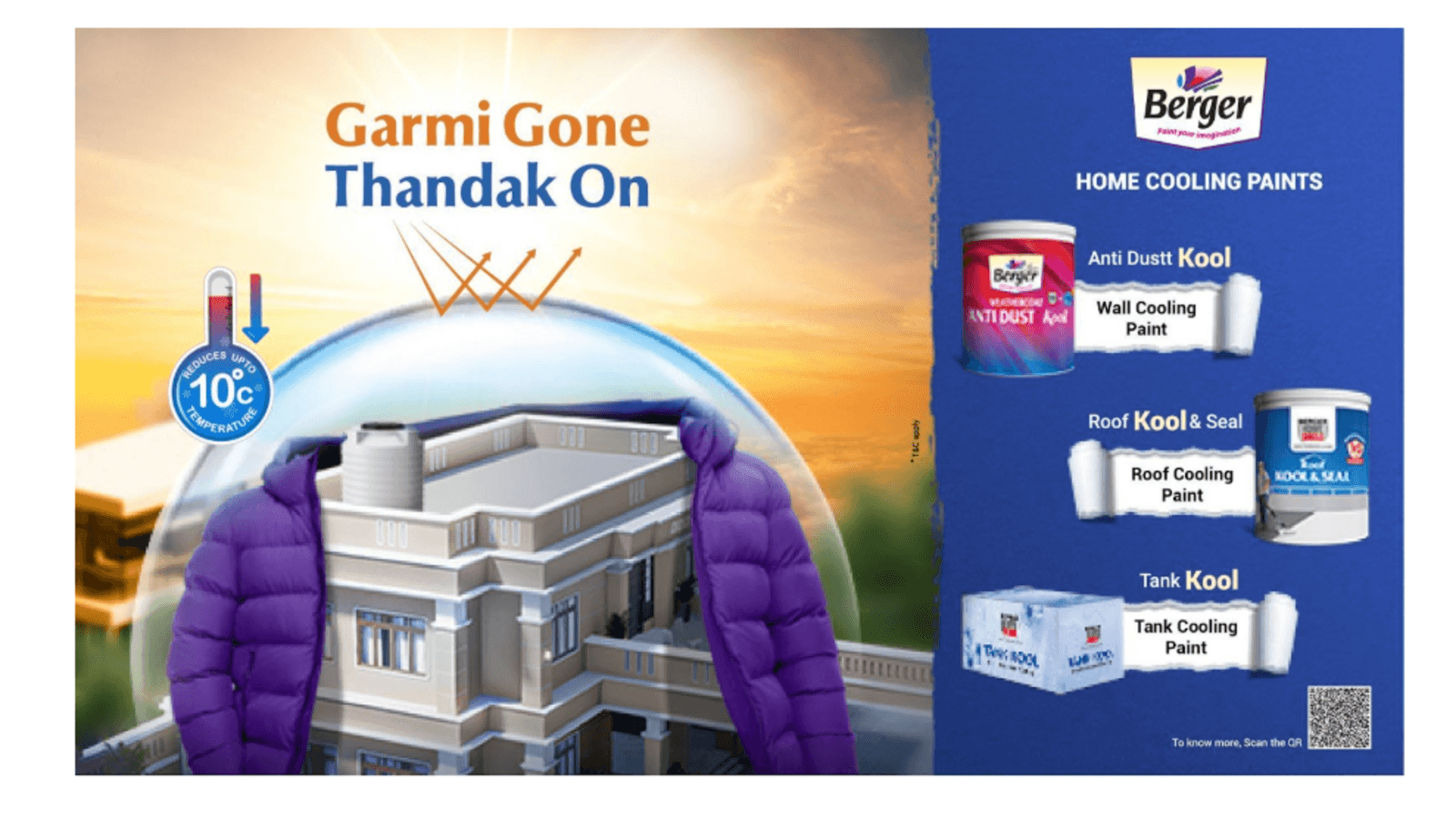 Berger Paint's ‘Garmi Gone, Thandak On' campaign – The Kool way to beat the heatgene