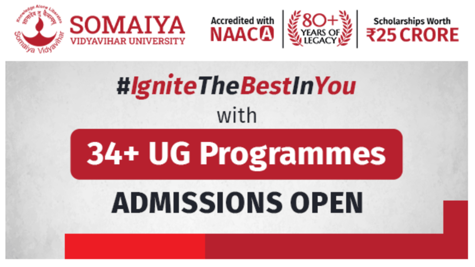 Somaiya Vidyavihar University Opens UG Admissions for 2025–26