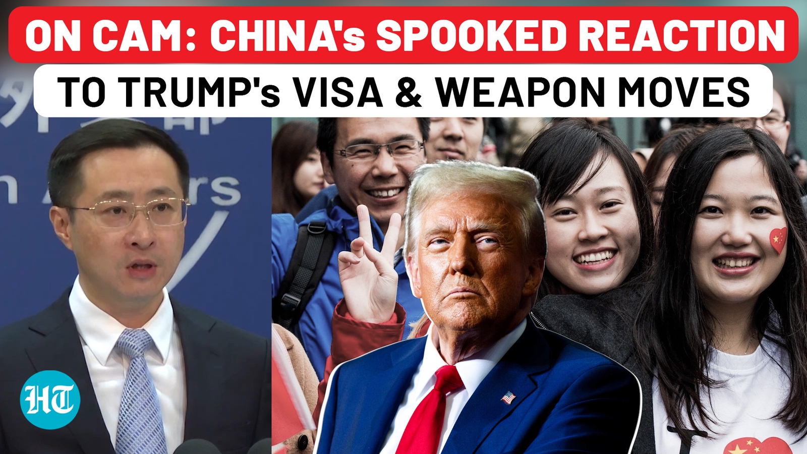 On Cam: China's Spooked Reaction To Trump's Huge Taiwan Weapon Aim, Chinese Students' Visa Trouble