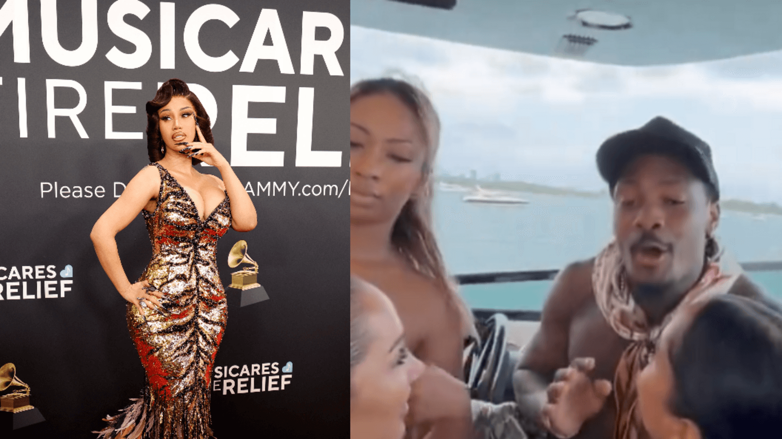 Stefon Diggs sends two-word message to Cardi B amid boat video controversy