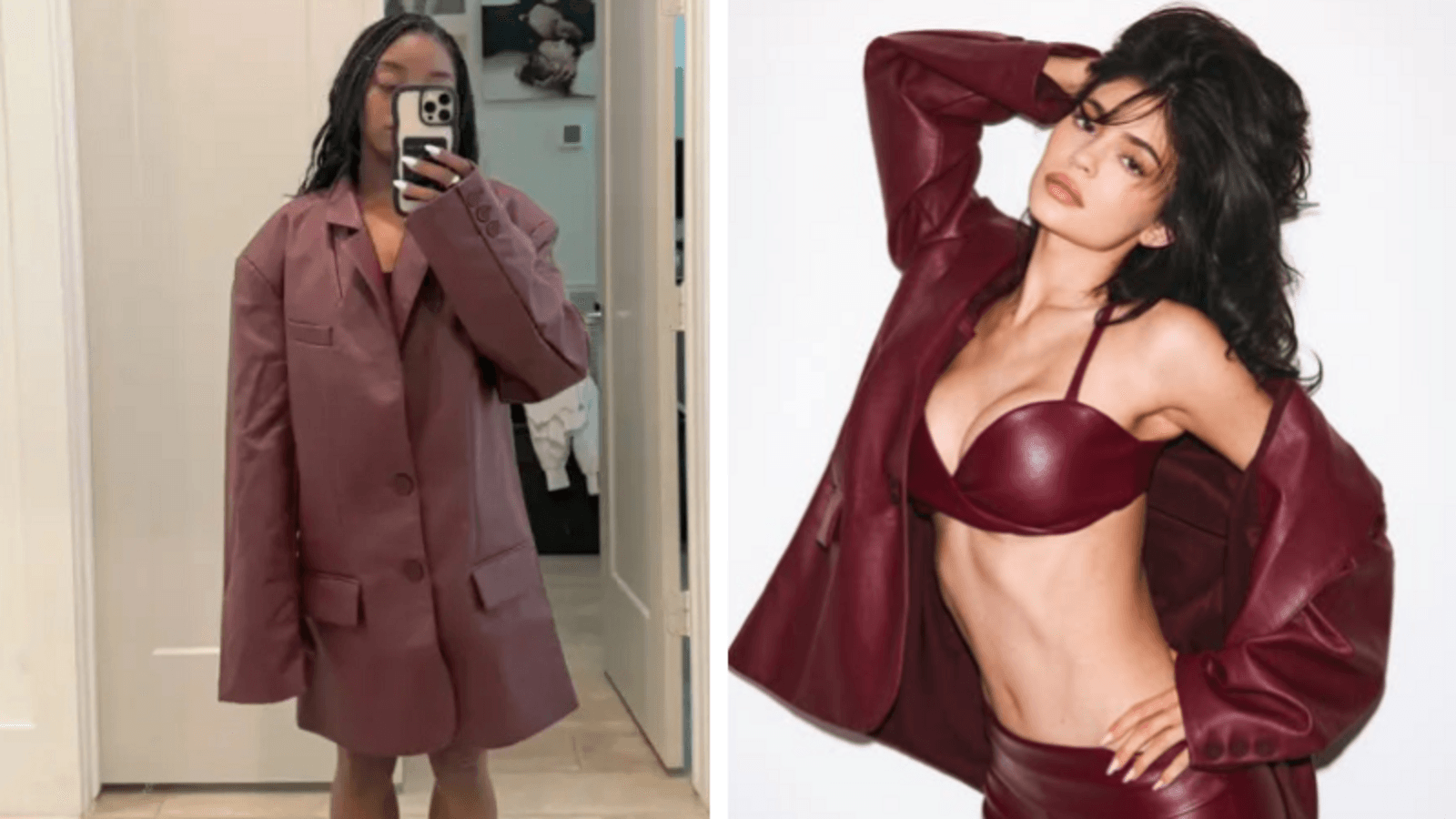 Simone Biles calls out Kylie Jenner over hilariously oversized Khy blazer: ‘This is a crime!'