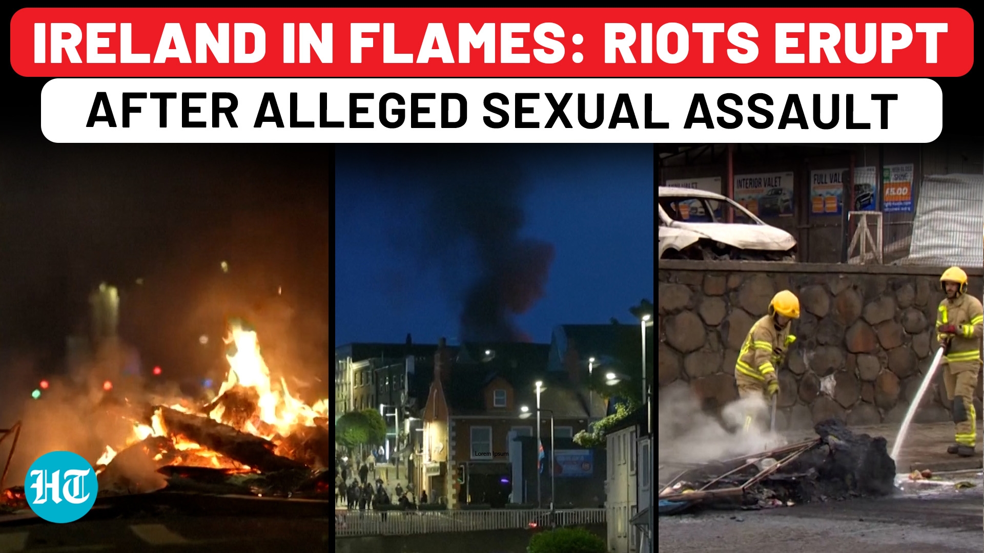 Ireland Burns: Mob Hits Police, Homes Set Ablaze for 2nd Straight Night Over Sexual Assault Outrage