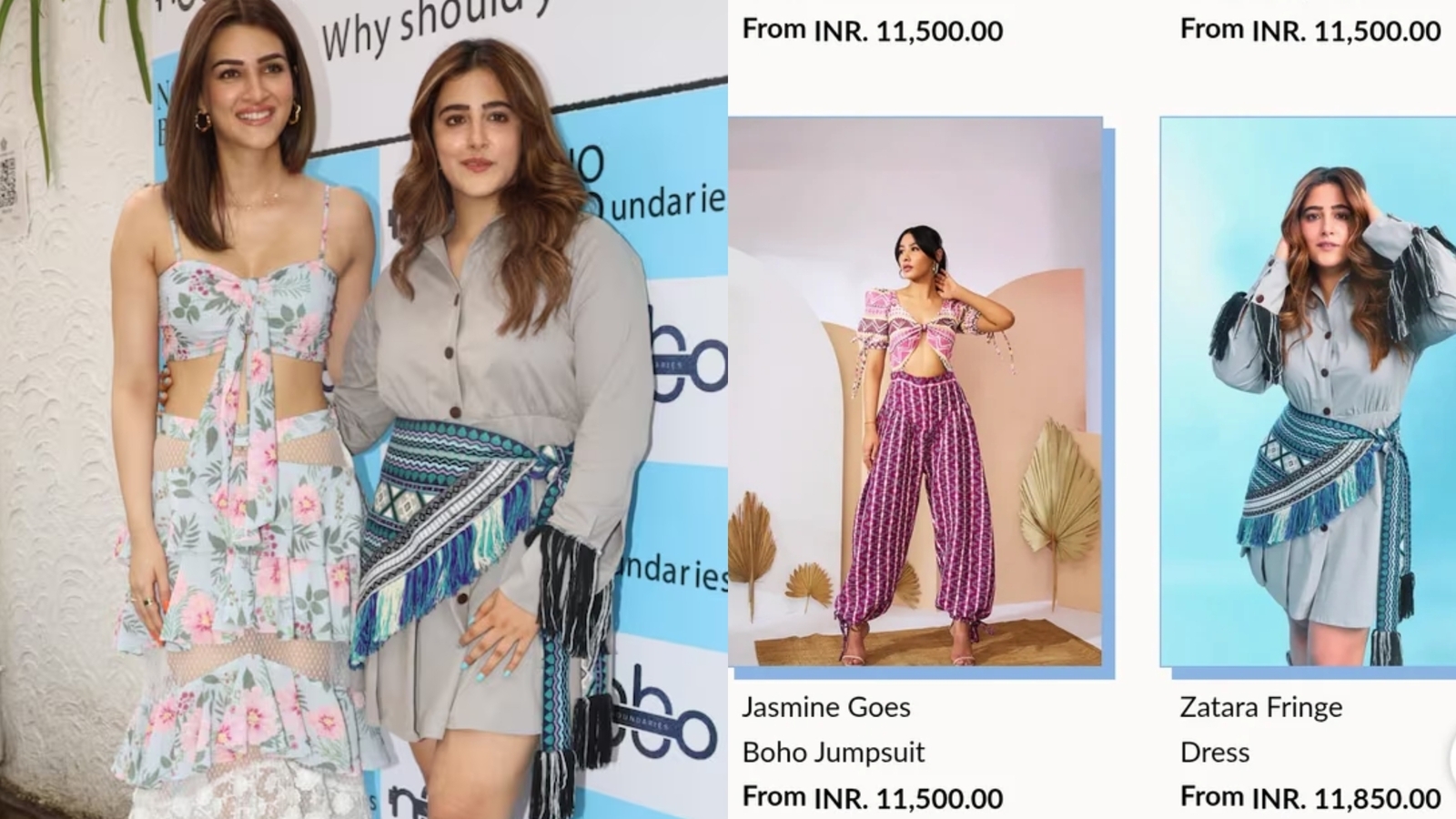 Kriti Sanon's sister Nupur's clothing brand trolled for overpriced ‘Sarojini stuff'; netizens say ‘Behen ke naam ka…'