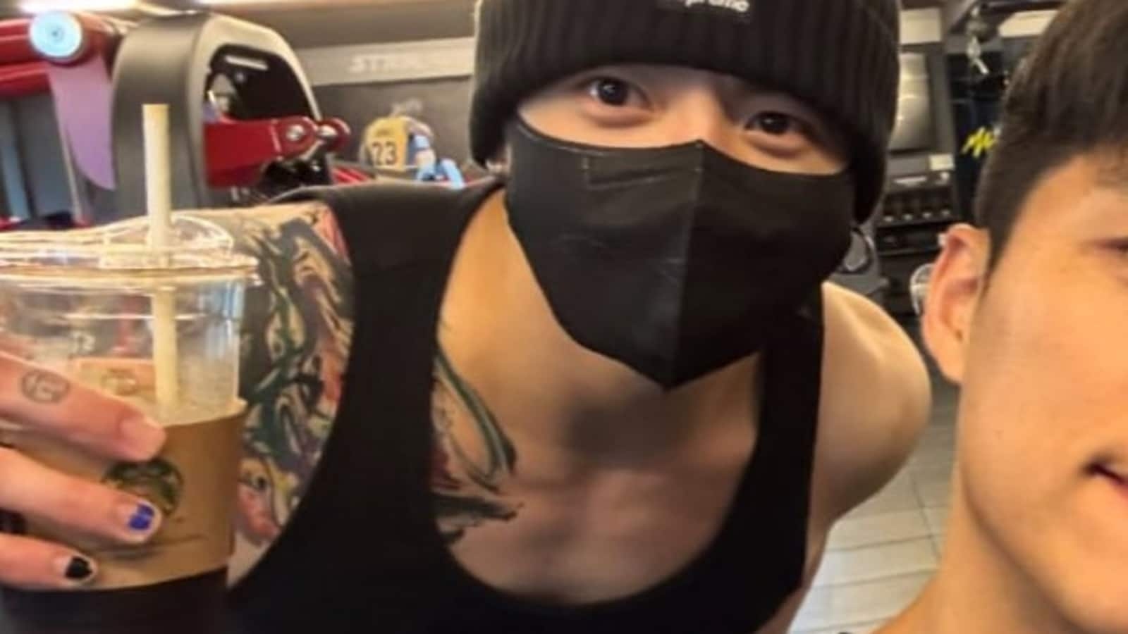 BTS star Jungkook's chest tattoo goes viral as trainer shares rare gym selfie