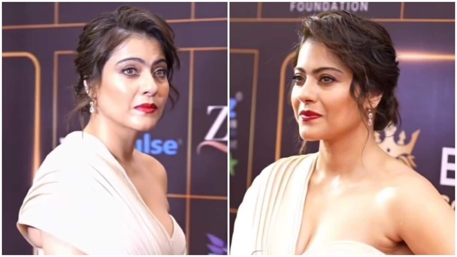 Kajol at 51 steals the show in glittering diamonds and a chic one-shoulder gown for red carpet event: Watch