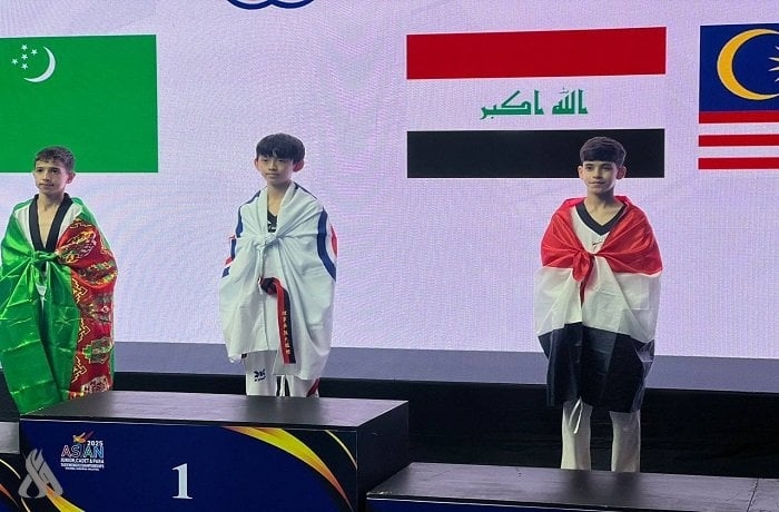 Iraqi taekwondo prodigy Mahdi Ali wins bronze at Asian junior championship