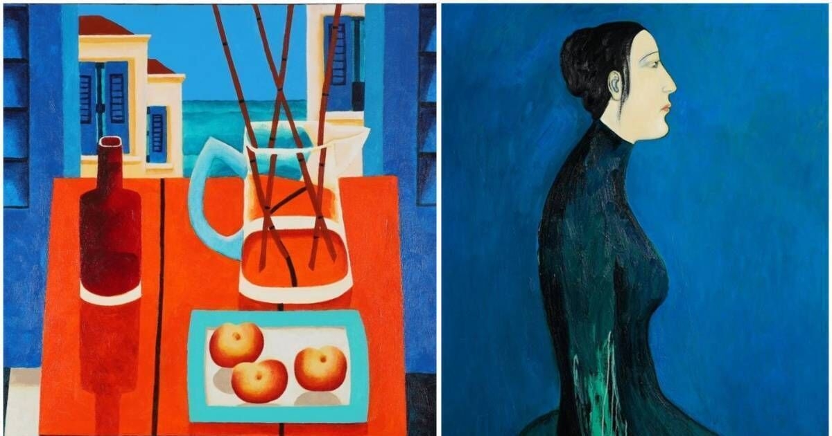 Paintings by old masters and contemporary artists in the frame