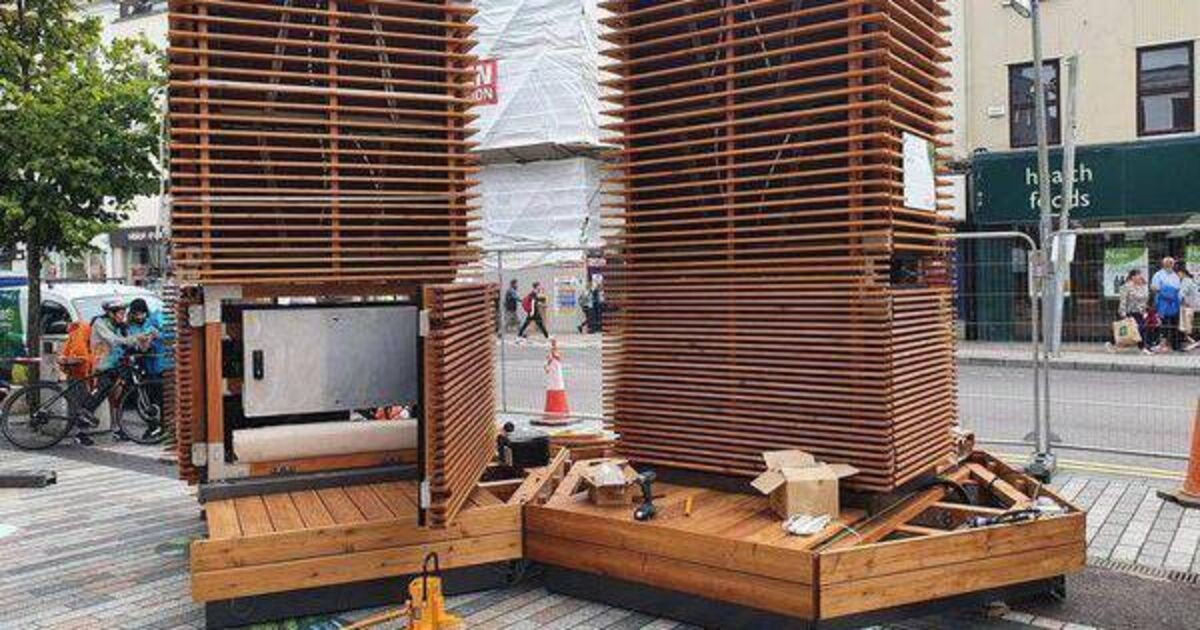 Controversial 'robot trees' removed from Cork City centre