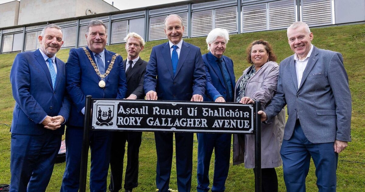 Cork airport road renamed in honour of Rory Gallagher on 30th anniversary of musician's death