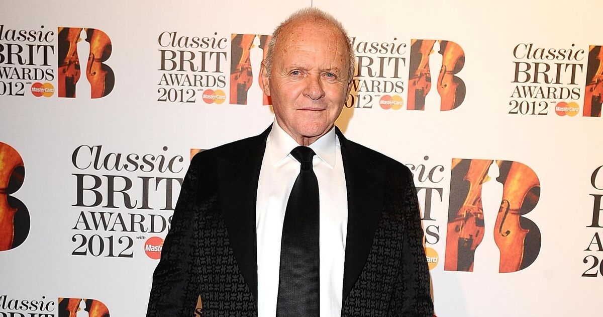 Anthony Hopkins channels Hannibal Lecter while wearing Skims face wrap
