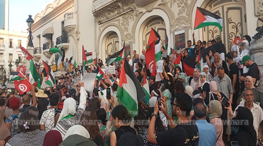 وقفات احتجاجية ومسيرات اسنادا لقافلة الصمود