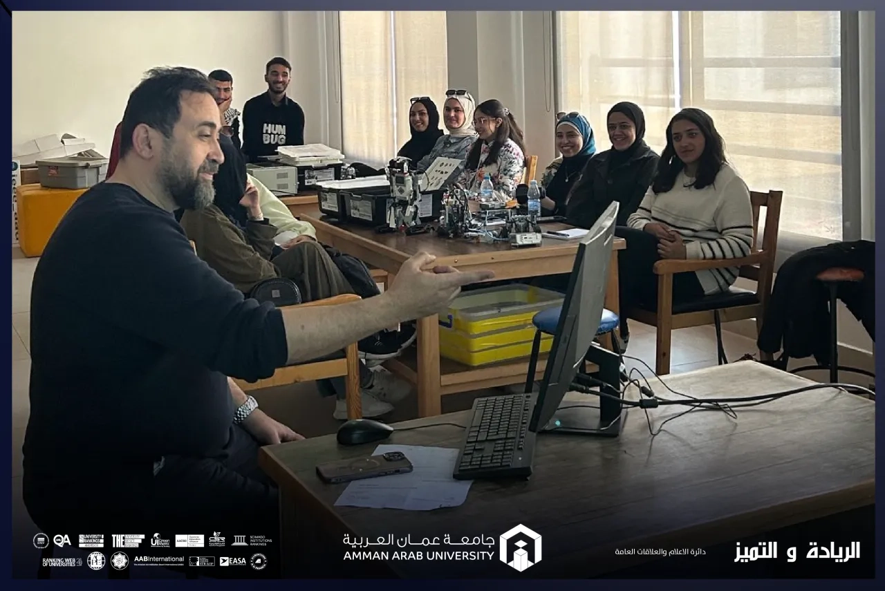 جامعة عمان العربية تعزز مهارات طلبتها في مجال الروبوتات من خلال دورة تدريبية متقدمة
