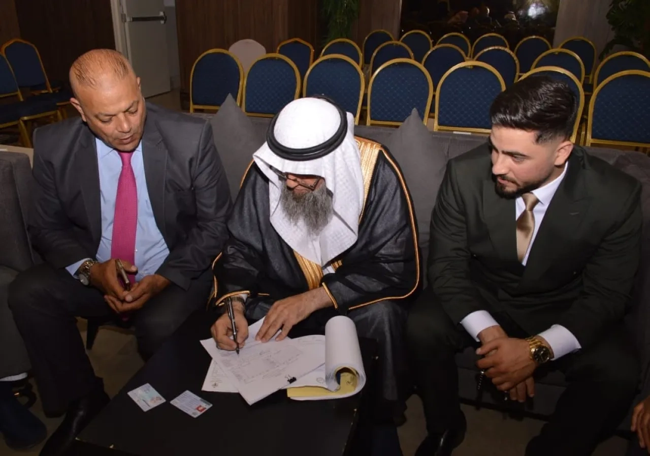 إشهار عقد قران بين آل المبيضين وآل السوالمة