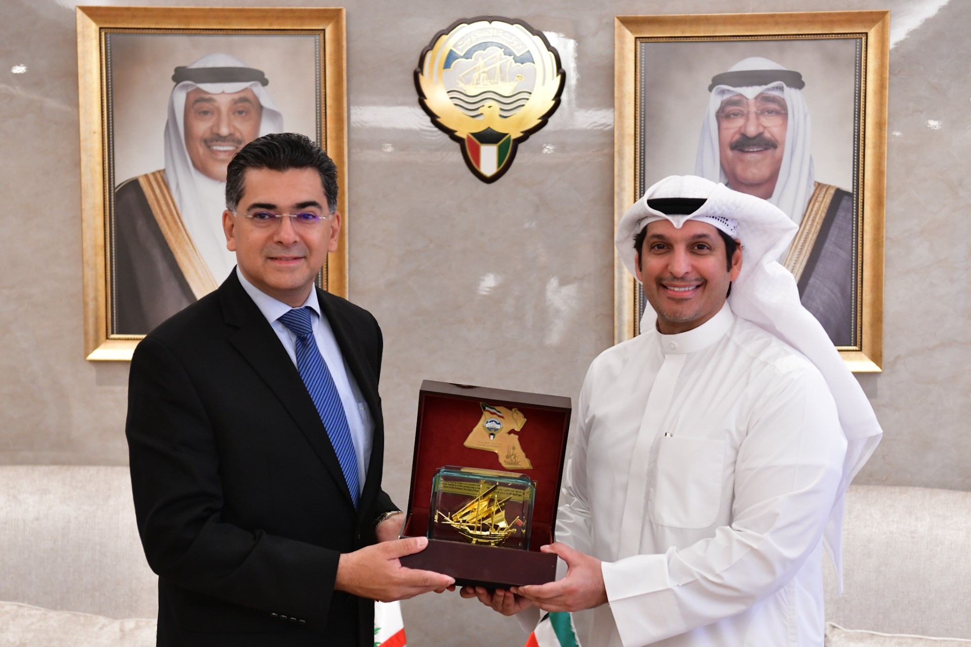Kuwait Minister of Info. discusses media cooperation with Lebanese counterpart
