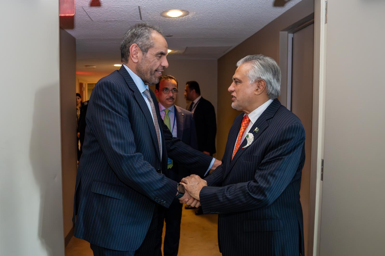 Kuwaiti, Pakistan FMs on sidelines of UN Two-State solution Conf.