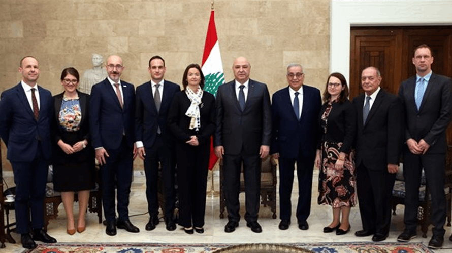 عون لنائبة رئيس وزراء سلوفينيا: نتطلع الى وقوف الاتحاد الأوروبي الى جانب لبنان لتطبيق بنود اتفاق وقف اطلاق النار