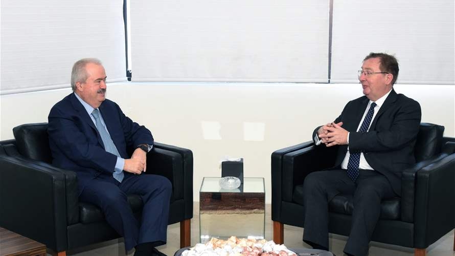UK Ambassador expresses optimism about Lebanon's future in meeting with Finance Minister
