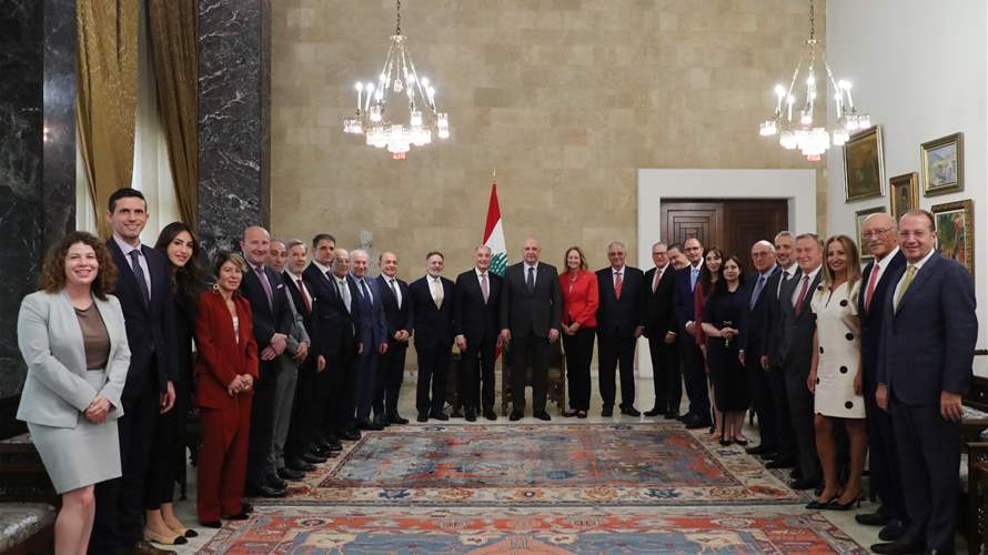 President Aoun to ATFL: Israel's actions complicate situation, Lebanon remains committed to Resolution 1701