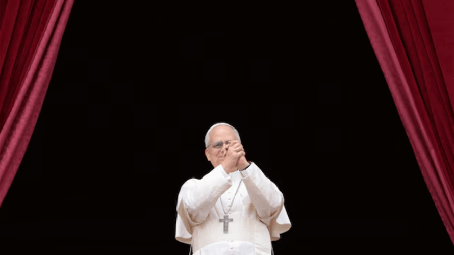 Pope Leo XIV appeals for 'no more war' in first Sunday message