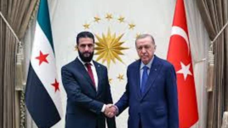 أردوغان يجري محادثات مع الشرع في إسطنبول