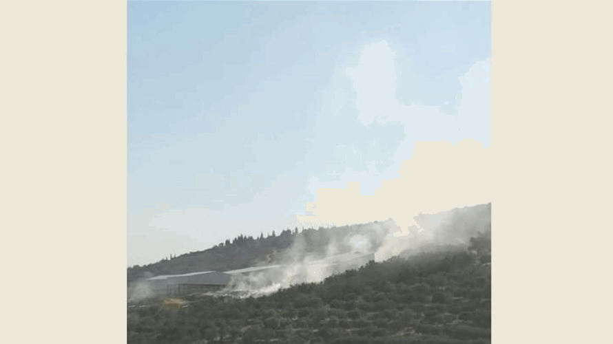 حريق في معمل فرز النفايات في المنية