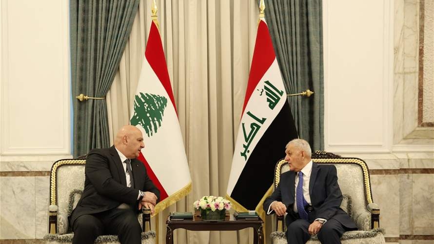 President Joseph Aoun meets Iraq's president in Baghdad visit