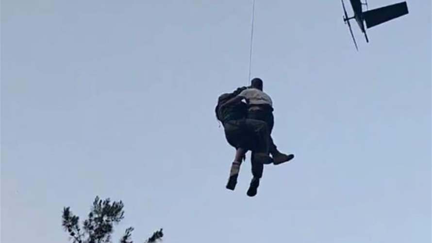 الجيش: إنقاذ أحد الأشخاص في وادي قنوبين