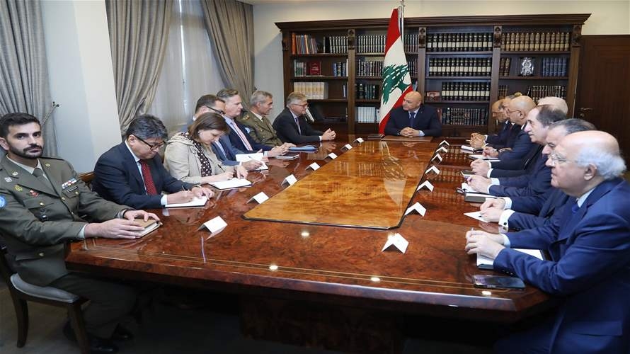 الرئيس عون: لبنان متمسّك ببقاء "اليونيفيل" في الجنوب