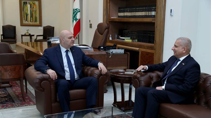 رئيس بعثة العراق في لبنان زار عون مشددًا على تعزيز العلاقات الثنائية وتطويرها في مختلف المجالات